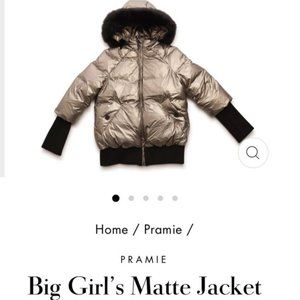 BRAND NEW Pramie Girls Jacket Gold Metallic Size 16